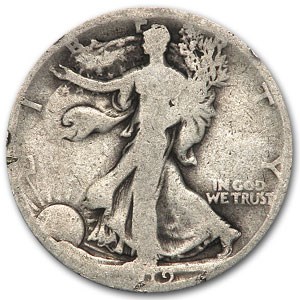 1919-D Walking Liberty Half Dollar AG 1919-D Walking Liberty Half Dollar AG